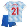 Officiële Voetbalshirt + Korte Broek Manchester United Edinson Cavani 21 Uit 2021-22 - Kids